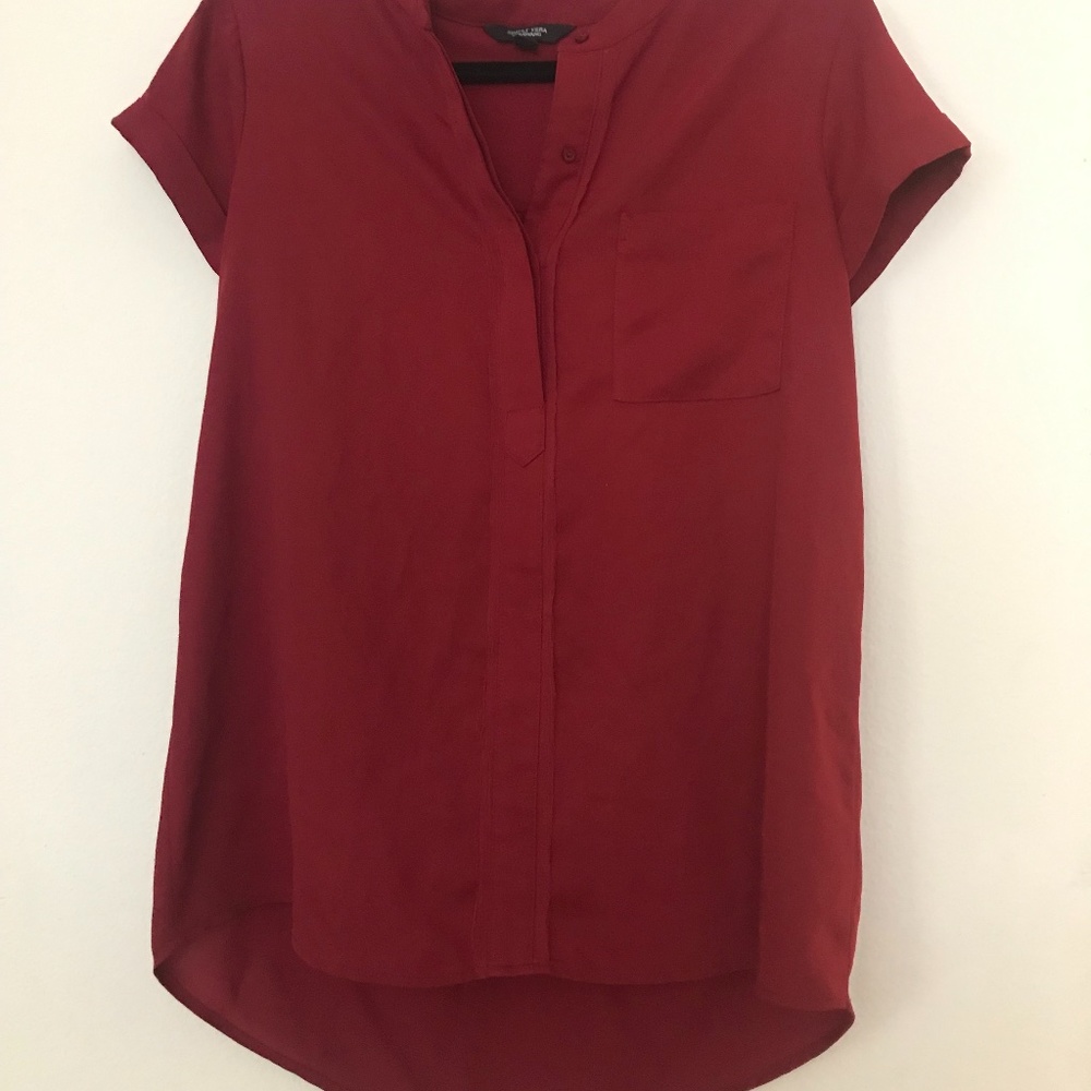 Women's blouse, Red color, Size Small